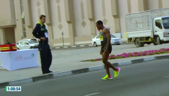 Kenenisa Bekele in Dubai Marathon