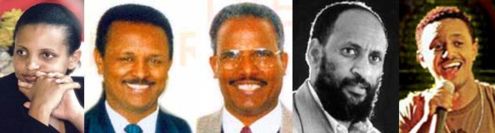 W/t Birtukan, Paster Haile, Dr. Kiflu, Paster Tesfatsion & Teddy Afro (L to R)