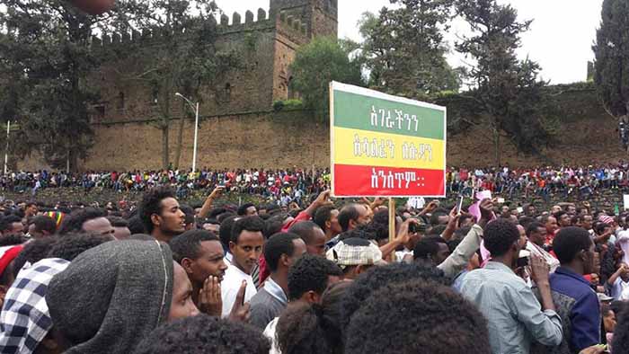 Amhara protesters