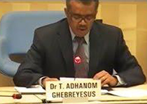 WHO Director General Candidate Dr Tedros Adhanom.