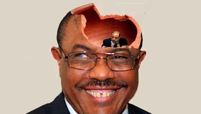 ኃይለማሪያም በመለስ ጭንቅላት