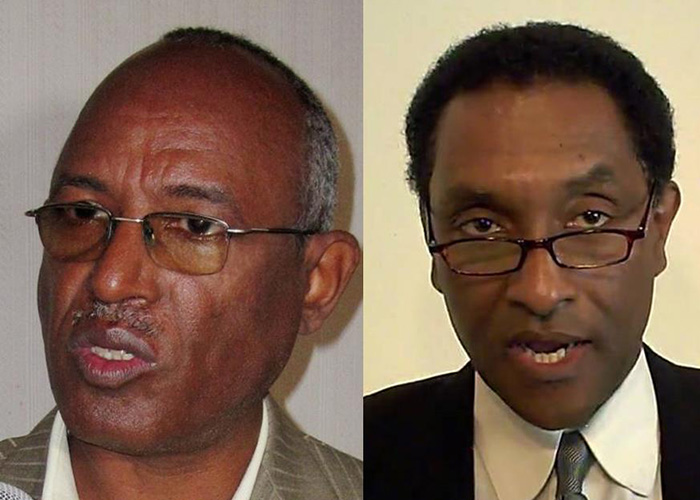 Ato Gebru Asrat and Prof. Al Mariam. አቶ ገብሩ አስራት እና ፕ/ር አለማየሁ ገብረማሪያም