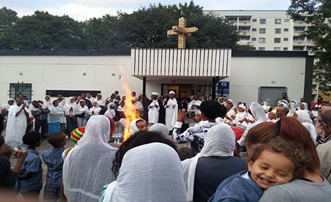 በስዊድን፣ ስቶክሆልም የደብረ ታቦር በዓል ተከበረ በመድኃኒዓም ቤተክርስቲያን ሲከበር፣ ማክሰኞ ሐምሌ 13 ቀን 2006 ዓ.ም. Demera in Stockholm, Sweden