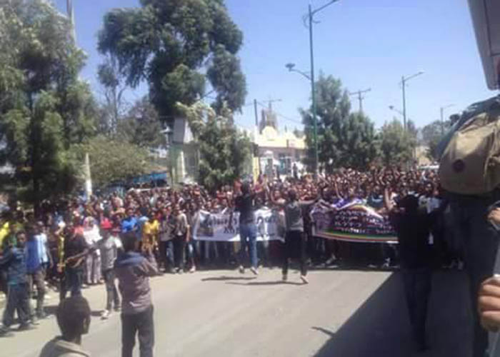 Addis Ababa: Protest on ISIS massacre on Ethiopian christians in Libya
