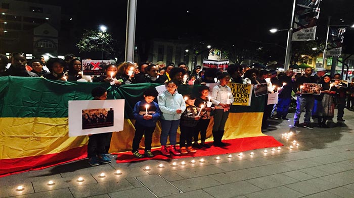 Sydney candlelight vigil. በሊቢያ በደቡብ አፍሪካና የመን ለተገደሉ ወገኖቻችን በሲድኒ የሻማ ማብራት ሥነሥርዓት ተከናወነ