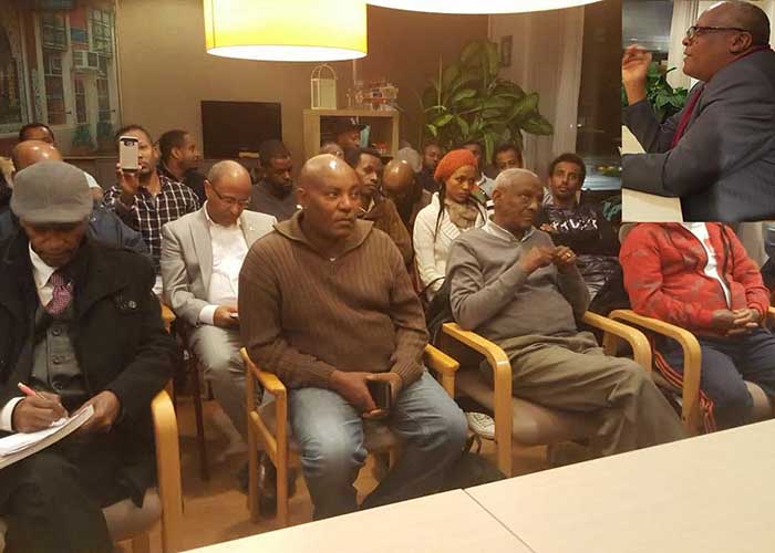 Prof Merera Gudina meeting with Ethiopian in Amsterdam, 20th Nov. 2016