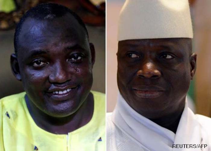 Adama Barrow and Yahya Jammeh
