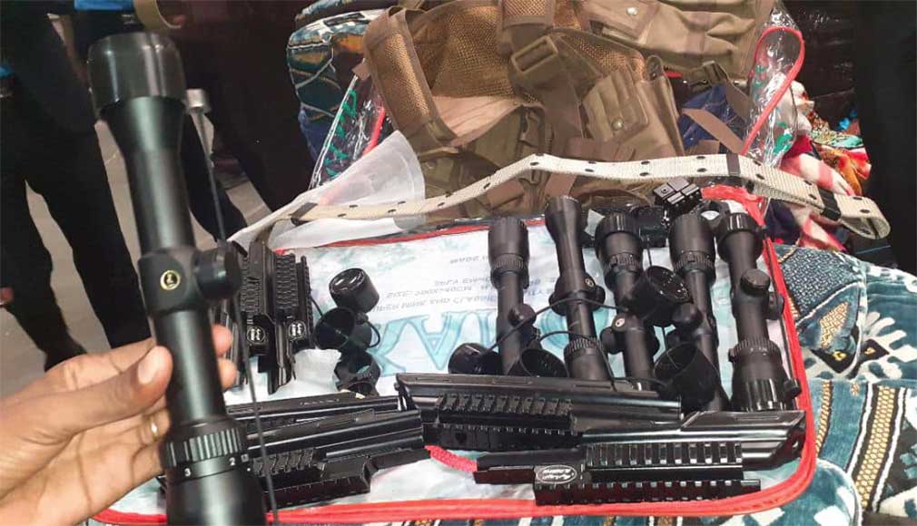 Sniper accessories caught at bole airport (November 05, 2019)