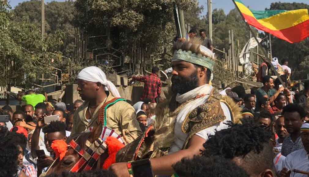 124ኛው የዓድዋ ድል በዓልን ካደመቁት ፈረሰኞች በከፊል