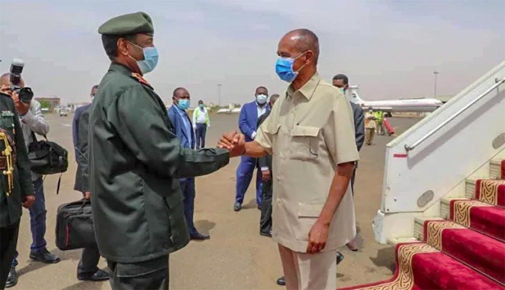 President Isaias Afwerki and Sudan's President of Sovereign Council, LT-General, Abdul Fattah Al-Burhan