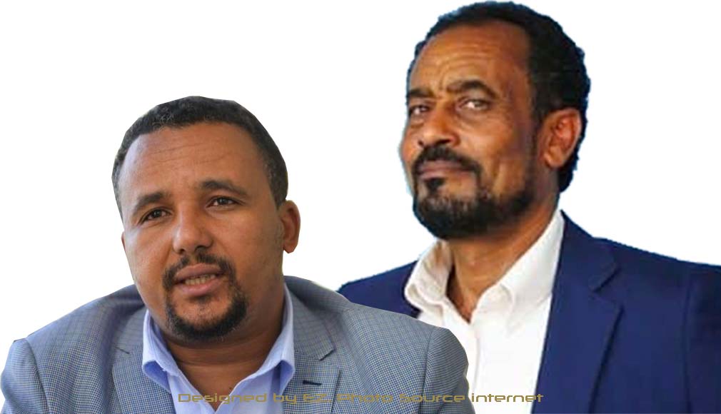 Jawar Mohammed (L), Bekele Gerba (R)