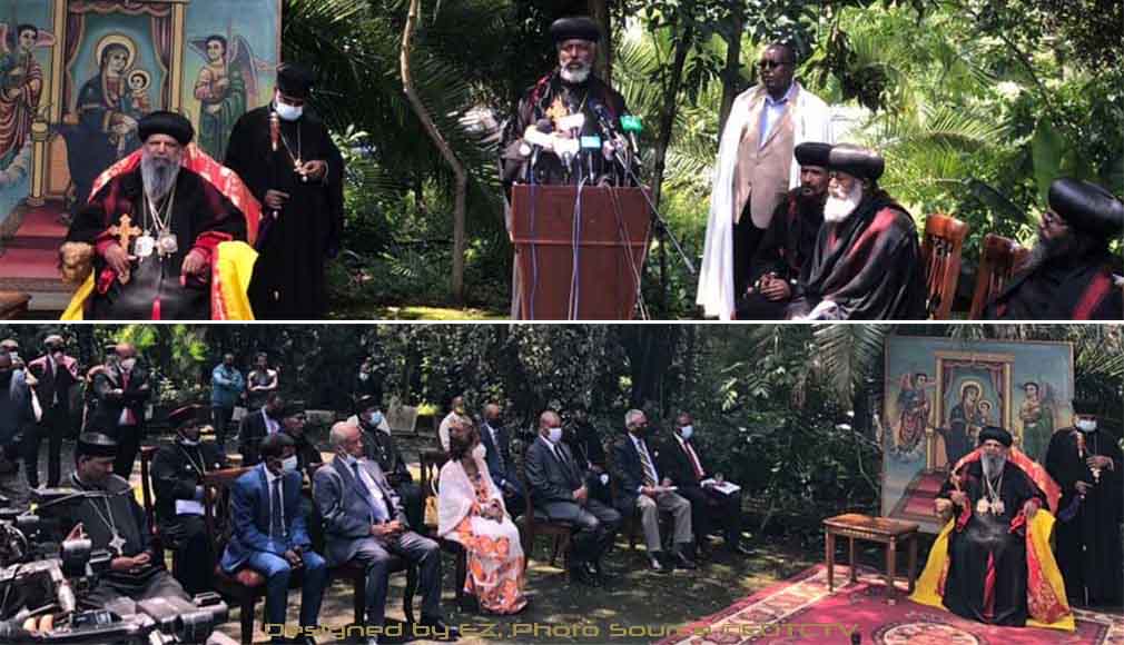 የኢትዮጵያ ኦርቶዶክስ ተዋሕዶ ቤተ ክርስቲያን ሲኖዶስ መግለጫውን በሰጠበት ወቅት