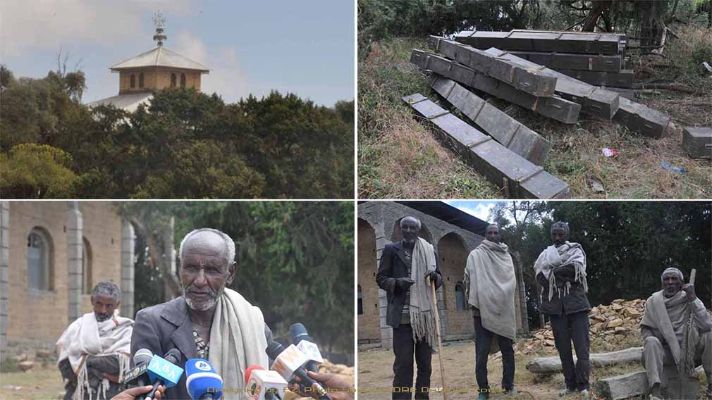 የሕወሓት ጁንታ ቡድን በአዲ ምስኖ ቅዱስ ሚካኤል ቤተ ክርስቲያን ውስጥ ያከማቻቸው የጦር መሣሪያዎች