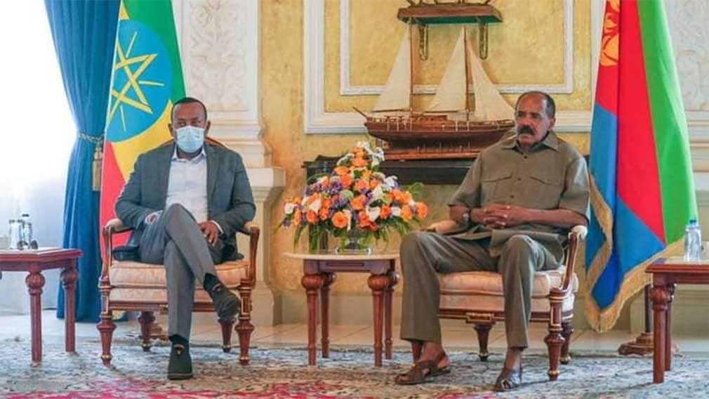 PM Abiy Ahmed (L) and President Isaias Afwerki (R)