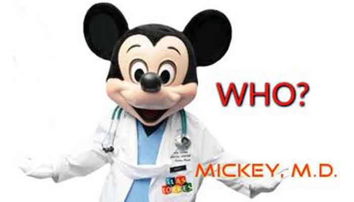 Mickey Mouse for “WHO Director-General”. Mickey Mouse