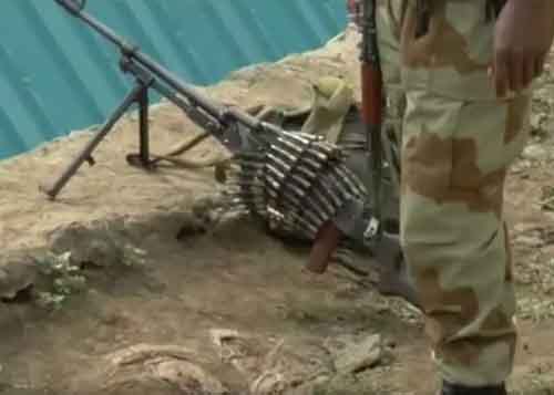 TPLF loyal troopäs machine gun. Irrecha massacre
