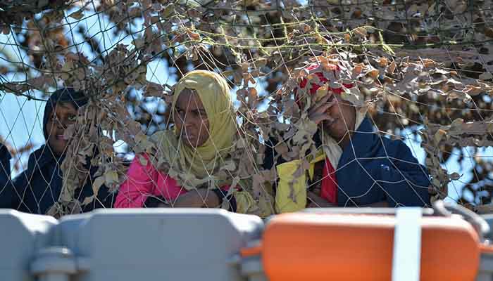 Ethiopian migrants in Italy.