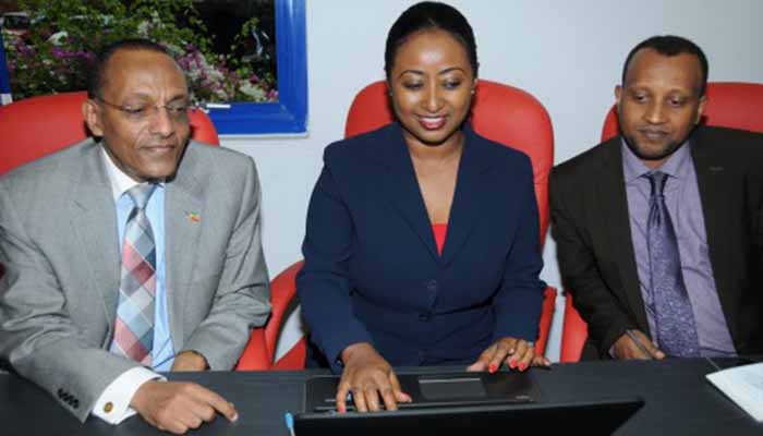 Ambassador Girma Birru in Jamaica.