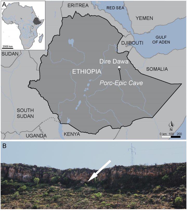Ochre pieces found at Porc-Epic Cave in Ethiopia.