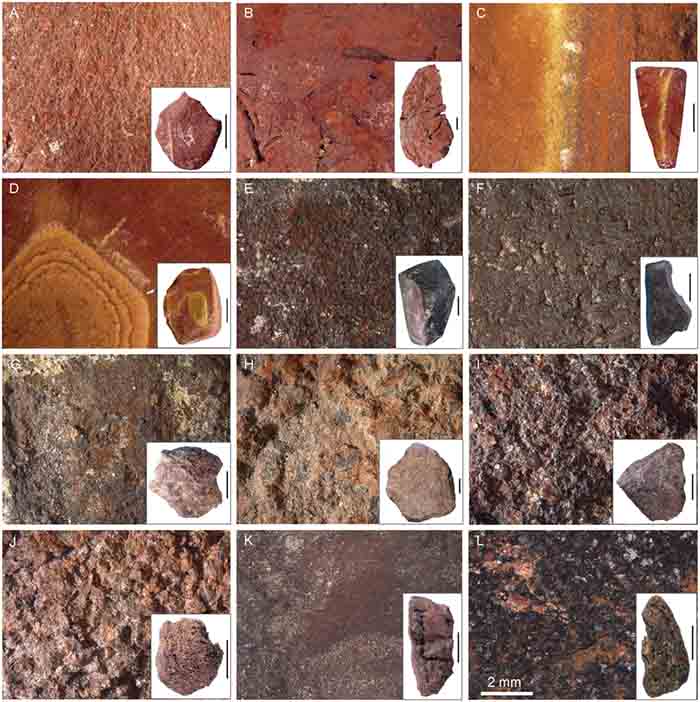 Analysis of ochre pieces found at Porc-Epic Cave in Ethiopia.