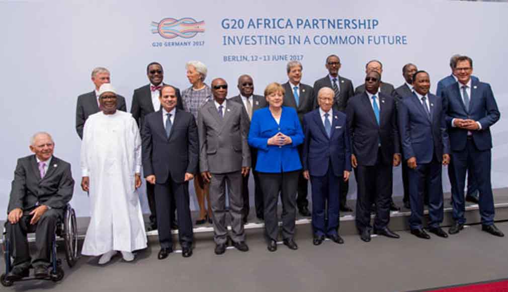 Leaders at the G20 Africa Partnership Conference